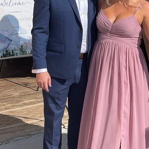 Purple Azazie bridesmaid dress